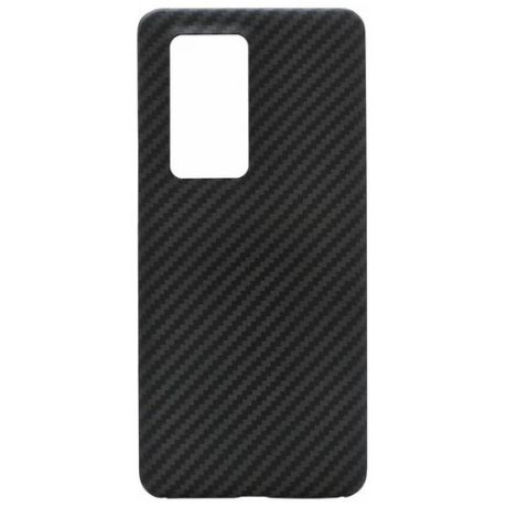Кевларовый чехол DiXiS Carbon Case для Huawei P40 (BHP40-CM) матовый черный