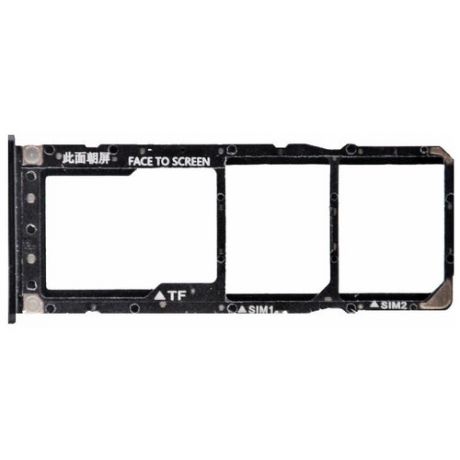 Контейнер SIM для Xiaomi Mi A2 Lite (черный)