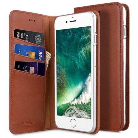 Кожаный чехол книжка Melkco для Apple iPhone 7 Plus/ 8 Plus - Herman Series Book Style Case