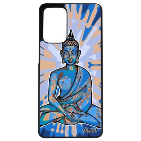 Противоударный чехол для смартфона // Galaxy A72 // "Будда" Тибет Buddha, Utaupia, голубой