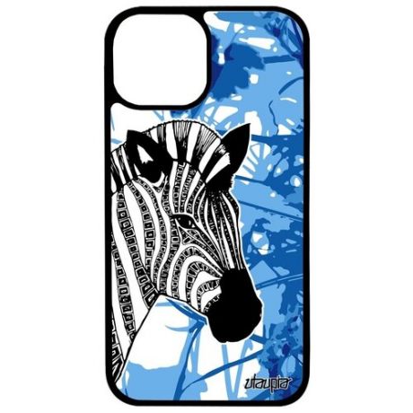 Противоударный чехол для смартфона // iPhone 13 Mini // "Зебра" Horse Полосатая, Utaupia, цветной