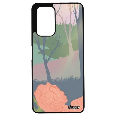 Модный чехол для смартфона // Xiaomi Redmi Note 10 Pro // "Лесные розы" Стиль Природа, Utaupia, цветной