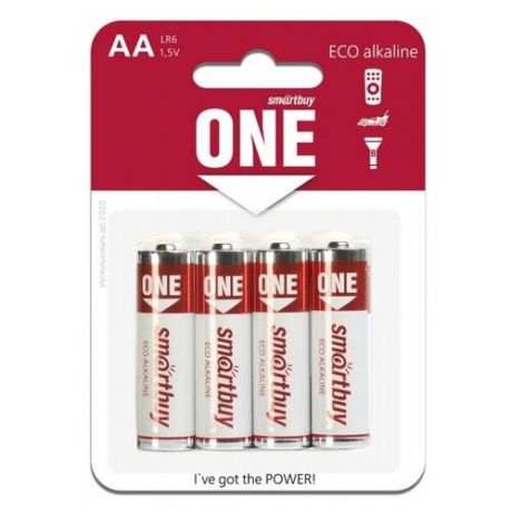 Батарейки Smartbuy One LR6/4S ECO alkaline