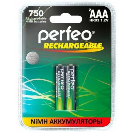 Аккумулятор AAA - Perfeo 750mAh (2 штуки) PF AAA750/2BL PL