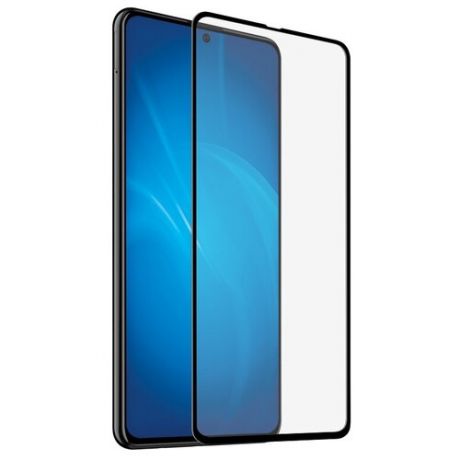 Закаленное стекло DF для Samsung Galaxy M51 Fullscreen+Fullglue Black sColor-108