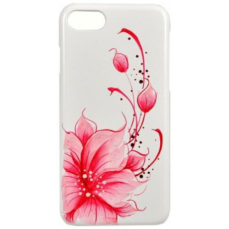 Поликарбонатный чехол-накладка для iPhone 7/8/SE (2020) iCover HP Flower Pink, розовый (IP7R-HP-FB/P)