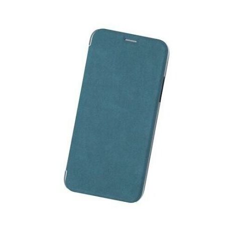 Чехол Book Case для IPhone X/ Xs, экозамша, сине-зеленый, BoraSCO
