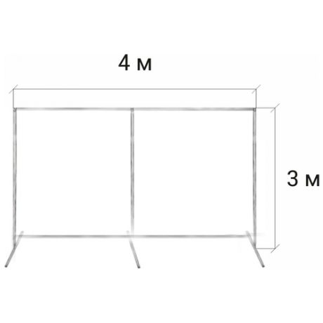 Конструкция пресс волл для баннера (усиленная) / каркасная стойка press wall (бренд волл) стенд для фотозоны 3х4 метра