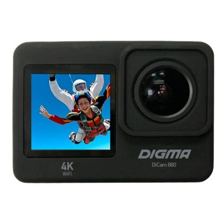 Digma Видеокамера экшн Digma DiCam 880 Black