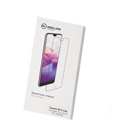 Защитное стекло 3D Rld для Xiaomi Mi 9 Lite с черной рамкой