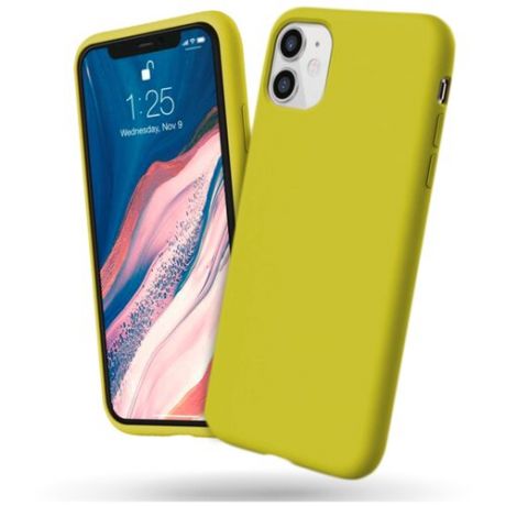 Чехол для iPhone 11, желтый,Lumobook LB-CS2-05