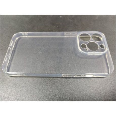 Чехол-накладка силикон. для ip13proMax с защитой камеры, 1-2мм прозрачный