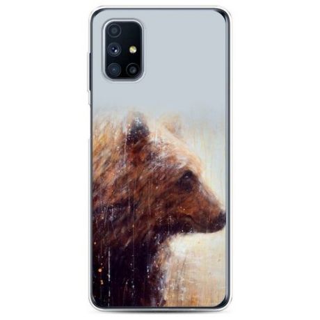 Силиконовый чехол "Бурый медведь арт" на Samsung Galaxy M31s / Самсунг Галакси M31s