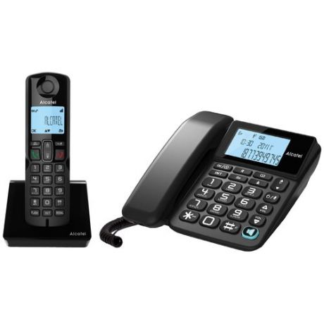 Радиотелефон Alcatel S250 Combo черный