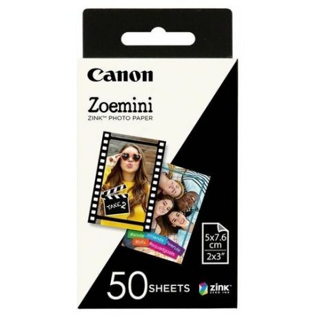 Canon Картридж для фотоаппарата Canon Zoemini Zink Photo Paper 50 листов (ZP-2030-50)