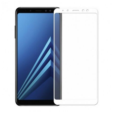 Защитное стекло 5D SG для Samsung Galaxy A8 2018 белое