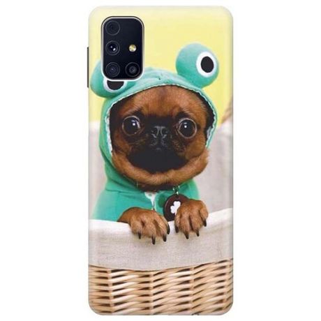 Чехол - накладка ArtColor для Samsung Galaxy M31S с принтом "Собака в смешной шапке"