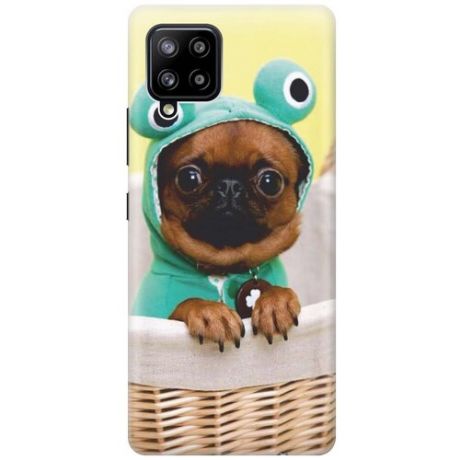 RE:PA Чехол - накладка ArtColor для Samsung Galaxy A42 с принтом "Собака в смешной шапке"