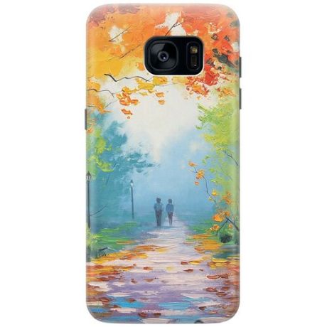 Cиликоновый чехол Яркая осень на Samsung Galaxy S7 Edge / Самсунг С7 Эдж