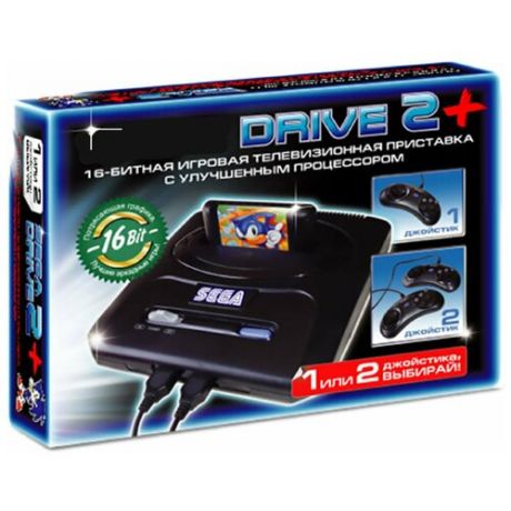 Без ТМ Игровая приставка 16 бит (Drive 2 Black)