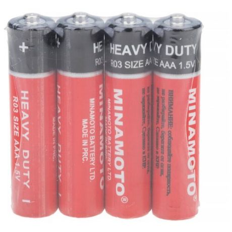 Батарейка MINAMOTO HEAVY DUTY, 1.5 В, R03 SR4