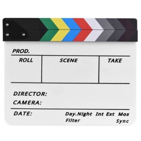 Strobolight Clapperboard 05 - Кинохлопушка цветная