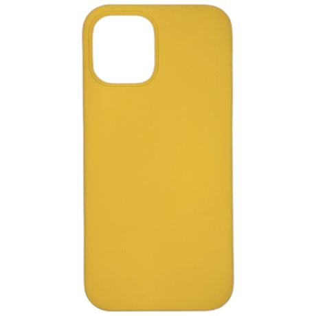Защитный чехол Мистер Гаджет Apple iPhone 12/ Apple iPhone 12 Pro, Айфон 12/Айфон 12 Про противоударный силиконовый чехол немаркий (soft touch) с мягким подкладом желтый