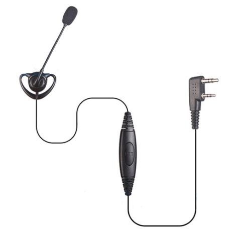 300DM-M1 гарнитура для рации с выносным микрофоном и креплением на ухо