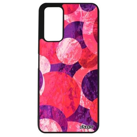 Модный чехол на смартфон // Honor 10X Lite // "Планеты" Круги Галактика, Utaupia, розовый