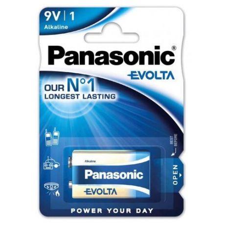 Panasonic Батарейка Panasonic EVOLTA 6LR61EGE/1BP