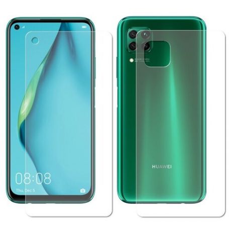 Гидрогелевая пленка LuxCase для Huawei P40 Lite 0.14mm Front and Back Transparent 86129