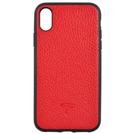 Кожаный чехол-накладка для iPhone XS Max TORIA TOGO leather (Hybrid) Hard, красный (TN181164)