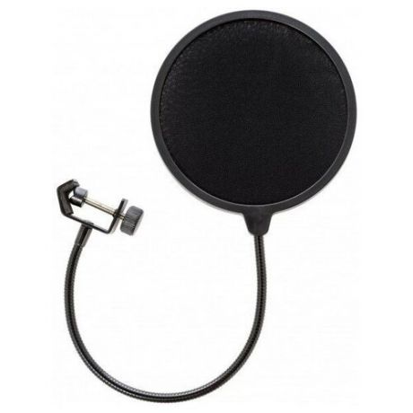 Bespeco FPOP01 регулируемый ветрозащитный экран для микрофона на гусиной шее с креплением на стойку