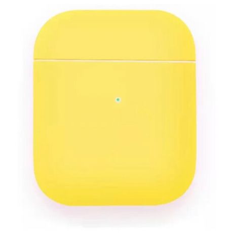 Силиконовый чехол для наушников AirPods 2 (светло-желтый)