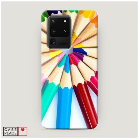 Чехол Пластиковый Samsung Galaxy S20 Ultra Цветные карандаши