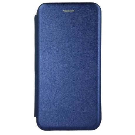 Чехол книжка синий цвет для Samsung galaxy A52 / самсунг А52 с магнитным замком, подставкой для телефона и кармана для карт или денег