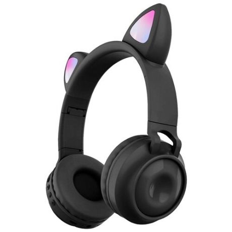 Беспроводные Bluetooth наушники со светящимися кошачьими ушками Cat Ear ZW-028 (Черный)