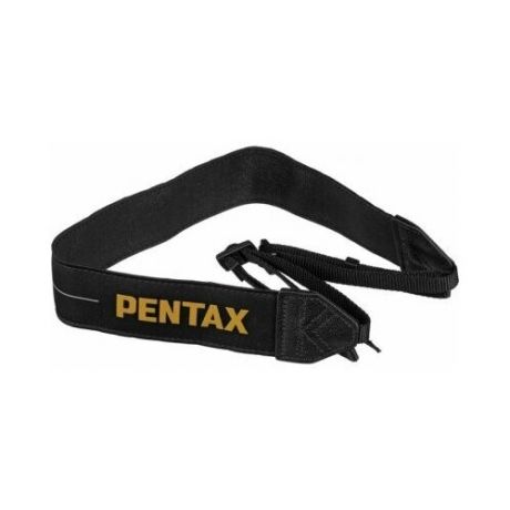 Широкий профессиональный нашейный ремешок для зеркалок PENTAX O-ST1401 (черный)