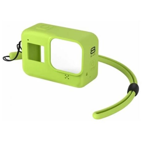 Силиконовый защитный чехол ABC для GoPro HERO 8 с ремешком на запястье (зеленый)
