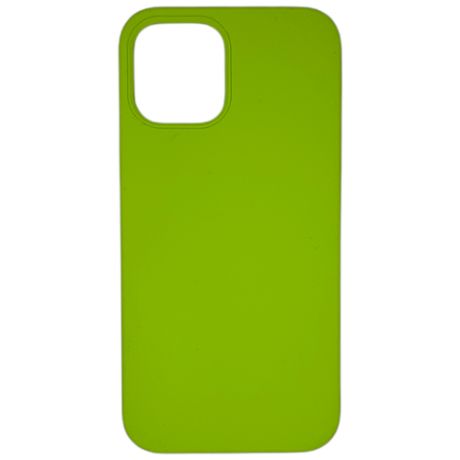 Защитный чехол Мистер Гаджет Apple iPhone 12/ Apple iPhone 12 Pro, Айфон 12/Айфон 12 Про противоударный силиконовый чехол немаркий (soft touch) с мягким подкладом зеленый/салатовый