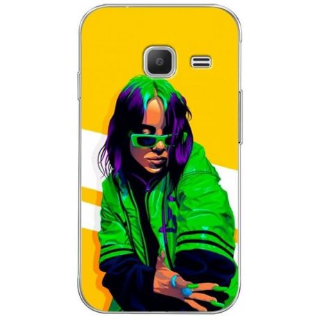 Силиконовый чехол "Billie Eilish Pop Art" на Samsung Galaxy J1 mini 2016 / Самсунг Галакси Джей 1 мини 2016