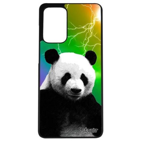 Красивый чехол на телефон // Galaxy A72 // "Большая панда" Азия Китайский, Utaupia, серый