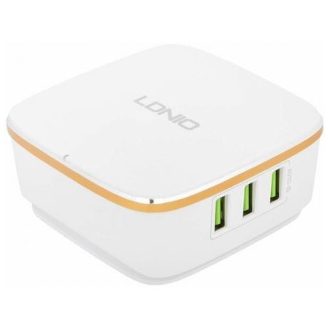 Сетевое зарядное устройство LDNIO A6704, 6 USB, 7А (white)