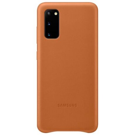 Чехол Samsung Galaxy S20 кожаный красный