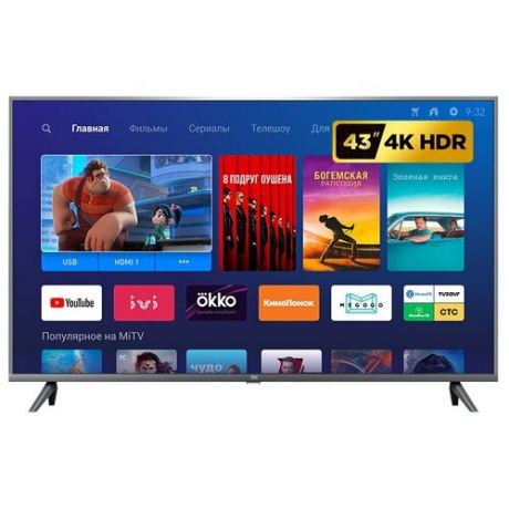 Телевизор Xiaomi Mi TV 4S 43 T2 LED, HDR (2019)