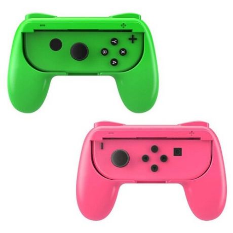 Набор из 2-х держателей DOBE Controller Grips (красный/синий) для Joy-Con (TNS-851) (Nintendo Switch)