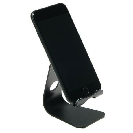 Подставка для телефона, с регулируемым углом наклона, металл, чёрный 2975646 .