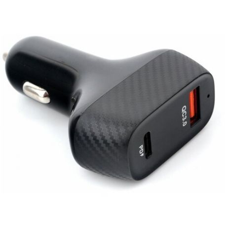 Зарядное устройство Gembird Cablexpert USB Type-C + Type-A 36W QC MP3A-UC-CAR20