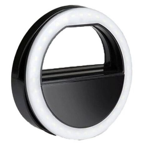 Кольцо для селфи Selfie Ring Light на батарейке, черное