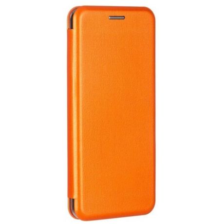Чехол книжка с магнитом Xiaomi Redmi 7 оранжевый